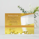 Champagne-Feier-Einladung Einladung (Stehend Vorderseite)