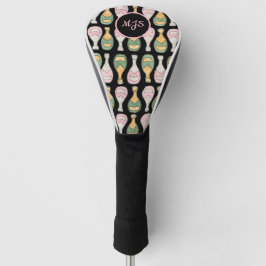 Champagne Flasche Muster Ladys Golf Head Cover Headcover