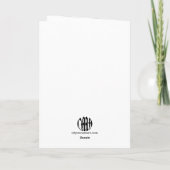 Champagne Floral Birthday Card Karte (Rückseite)