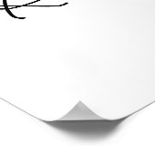 Champagne Floral Brautparty Rezept Poster (Ecke)