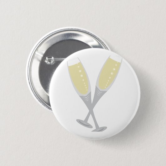 Champagne Flutes Button (Vorne & Hinten)