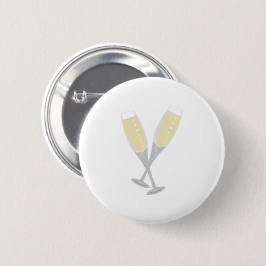 Champagne Flutes Button (Vorne & Hinten)
