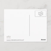 Champagne Flutes Postkarte (Rückseite)