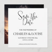 Champagne Flutes Save the Date (Vorne/Hinten)