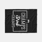 Champagne For Chamons Champs Drink Champs Gift Fleecedecke (Vorderseite (Horizontal))