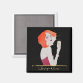 Champagne Frankreich, Magnet (Vorderseite/Rückseite)