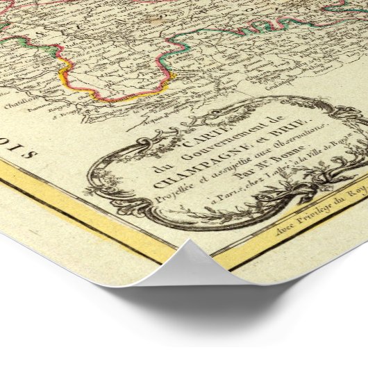 Champagne, Frankreich Poster (Ecke)