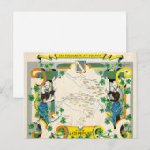 Champagne, Frankreich - Vintage Karte (Vorne/Hinten)