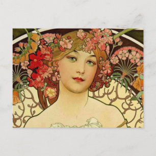 Champagne-Frau 1897 - F. Champenois Imprimeur Postkarte