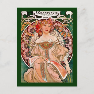 Champagne-Frau - F. Champenois Imprimeur Postkarte