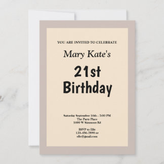 Champagne Gerahmt Geburtstagsparty Einladung