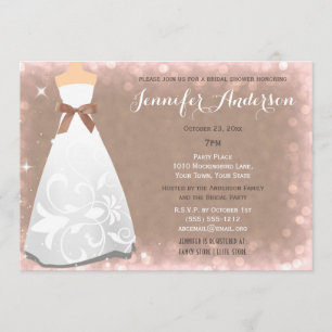 Champagne Glamour Hollywood Theme Brautparty Einladung