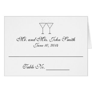 "Champagne-Glas-" Platzkarten