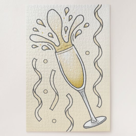 Champagne Glass Cup Puzzle (Vertikal)