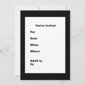 Champagne Glass Einladung (Rückseite)