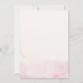 Champagne Glass Pink Bachelorette Einladung (Rückseite)