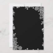 Champagne Glass Pink Santa Claus Weihnachtsgesells Einladung (Rückseite)