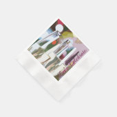 Champagne Glass Toast Serviette (Ecke)