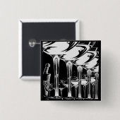 Champagne Glasses Button (Vorne & Hinten)