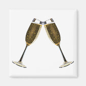 Champagne Glasses Celebration Magnet (Vorne)