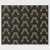 Champagne Glasses Clink Together Geschenkpapier (Flach)