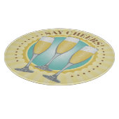 Champagne Glasses Cutting Board Schneidebrett (Ecke)