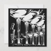 Champagne Glasses Einladung (Vorderseite)