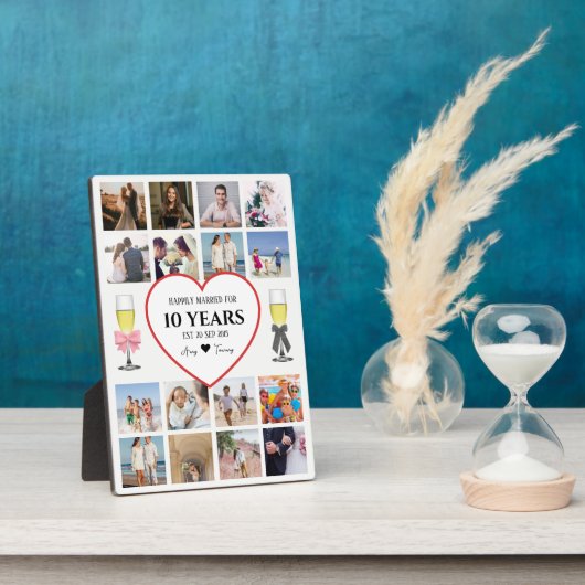 Champagne Glasses Jubiläum Foto Fotoplatte (Seite)