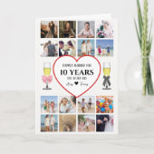 Champagne Glasses Jubiläum Foto Karte (Vorderseite)