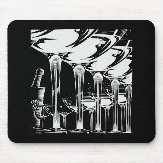Champagne Glasses Mousepad (Vorne)