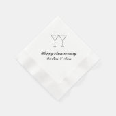 "Champagne Glasses" Papier Napkins Serviette (Ecke)