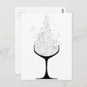 Champagne Glasses Postkarte (Vorne/Hinten)