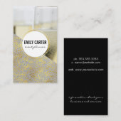 Champagne Glasses Visitenkarte (Vorne/Hinten)