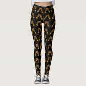 Champagne glasses with golden bows leggings (Vorderseite)
