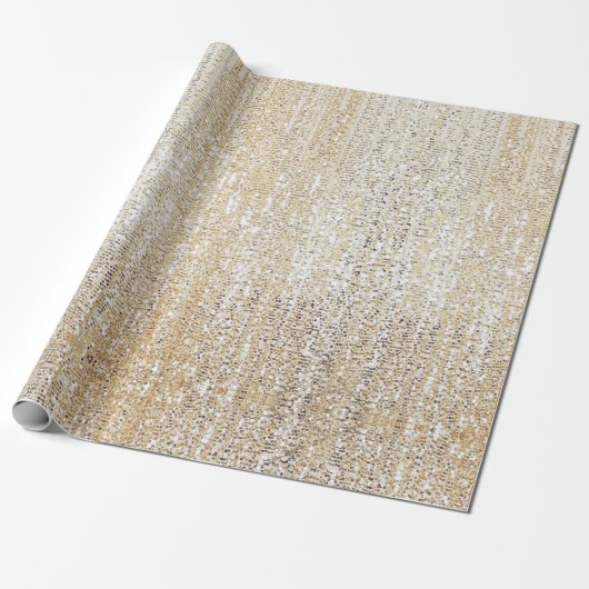 Champagne Glitter Moderne Geschenkpapier (Ungerollt)