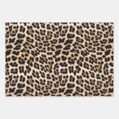 Champagne Glitz Cream Leopard Geschenkpapier Set (Vorderseite 3)