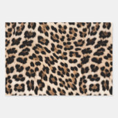 Champagne Glitz Cream Leopard Geschenkpapier Set (Vorderseite)