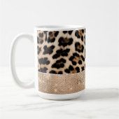 Champagne Glitz Cream Leopard Kaffeetasse (Links)