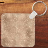 Champagne Glitz Cream Leopard Schlüsselanhänger (Rückseite)