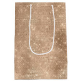 Champagne Glitz Mittlere Geschenktüte (Rückseite)