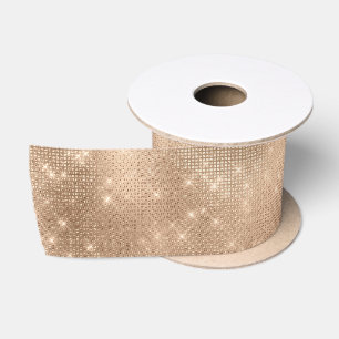 Champagne Glitz Satinband