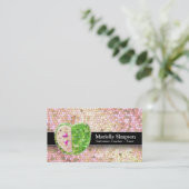 Champagne Glitzer Apple Stellvertretender Lehrer T Visitenkarte (Stehend Vorderseite)