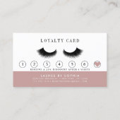 Champagne Glitzer Lashes Brow Makeup Treuekarte (Rückseite)