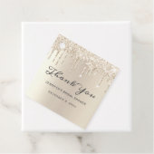 Champagne Glitzer Tropfens Brautparty Vielen Dank Geschenkanhänger (Beispiel)