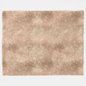 Champagne Glitzy Glam Sparkle Fleecedecke (Vorderseite (Horizontal))