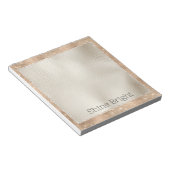 Champagne Glitzy Glam Sparkle Notizblock (angewinkelt)
