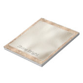 Champagne Glitzy Glam Sparkle Notizblock (Rotiert)