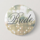 Champagne Glow Bride Button Button (Vorderseite)