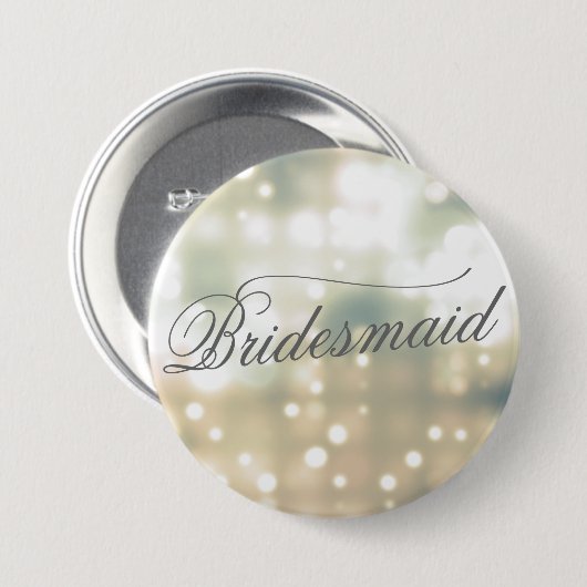 Champagne Glow Bridesmaid Button Button (Vorne & Hinten)