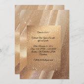 Champagne Glow New Year 2025 Invitation – Editable Einladung (Vorne/Hinten)